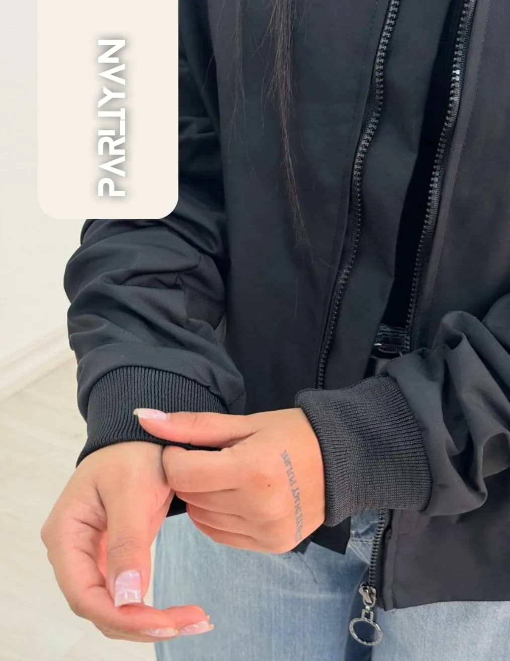 بامبر مشکی زنانه دیزل (DEISEL) | PA1112202512 — تصویر ۴