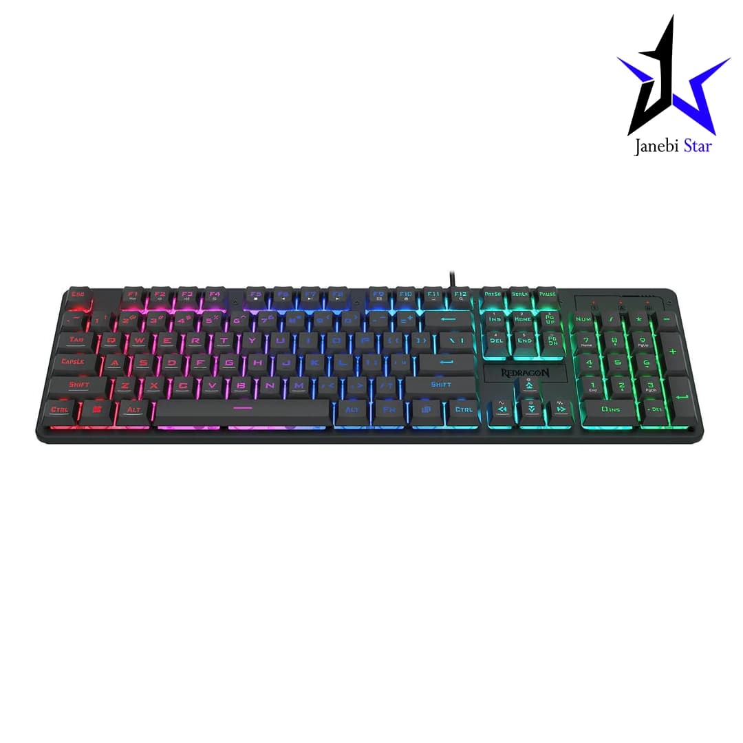 کیبورد با سیم رددراگون Redragon NETHERBANE K521-RGB WRD — تصویر ۲