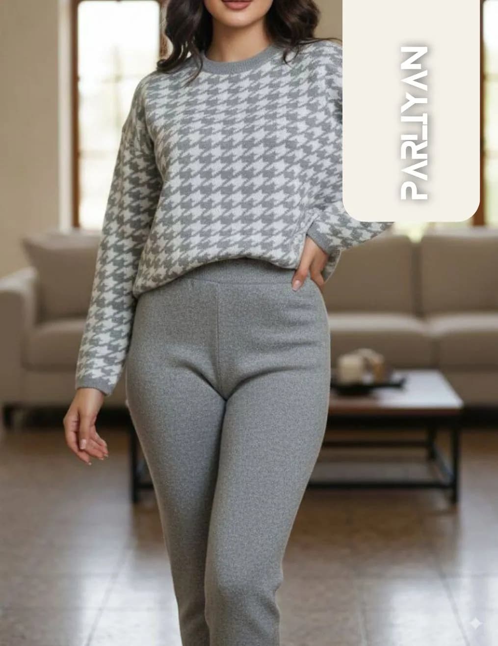 ست بلوز و شلوار بافت زنانه پارلین | PA1110202504