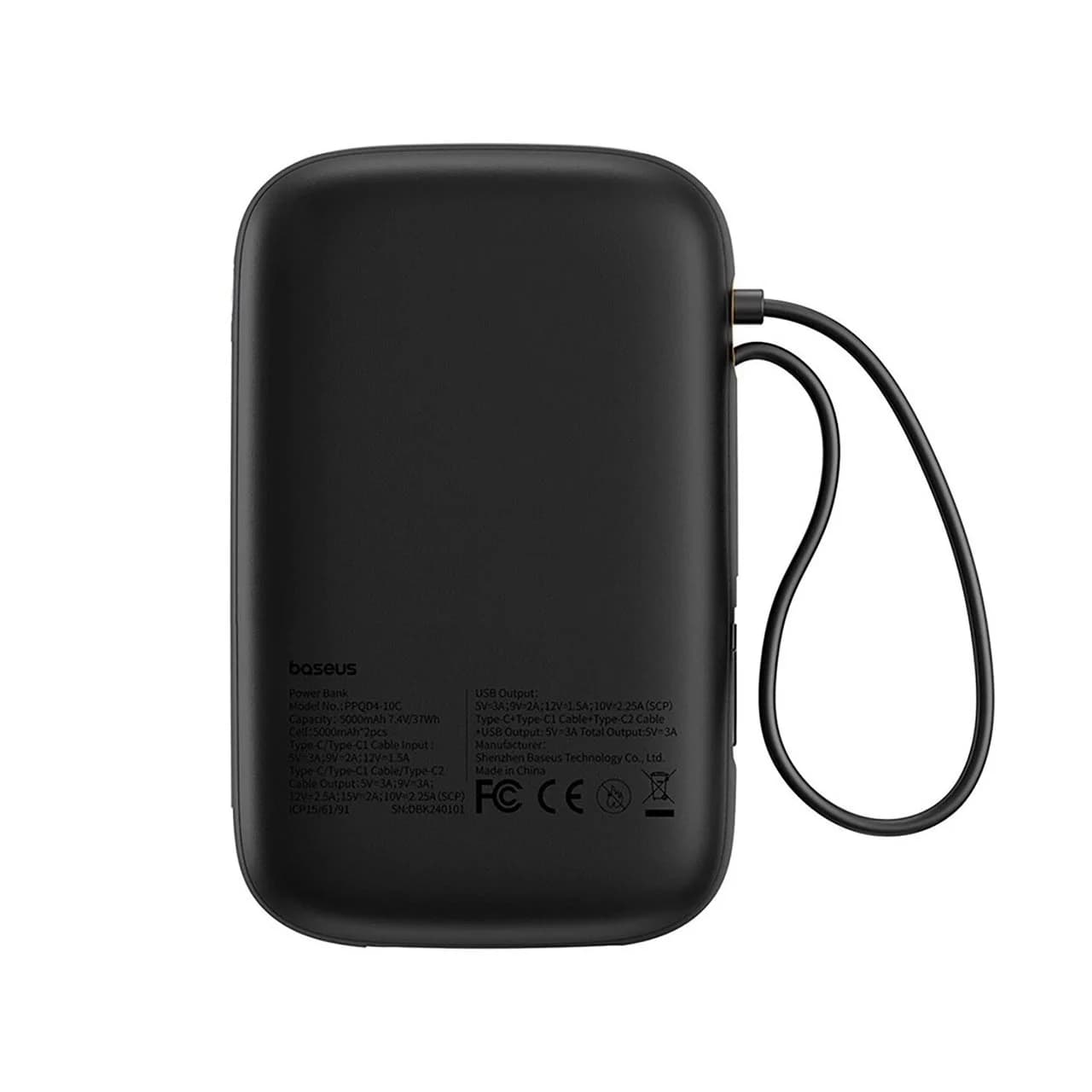 پاوربانک Baseus 30W 10000mAh مدل Qpow 2 — تصویر ۳