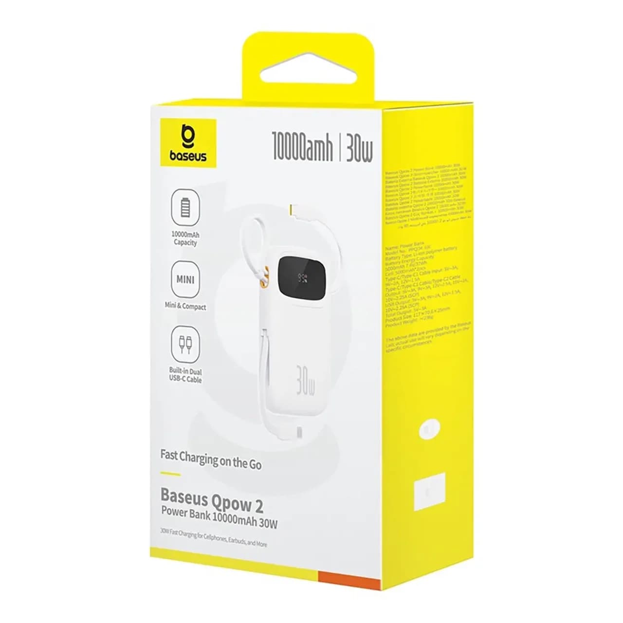 پاوربانک Baseus 30W 10000mAh مدل Qpow 2 — تصویر ۹