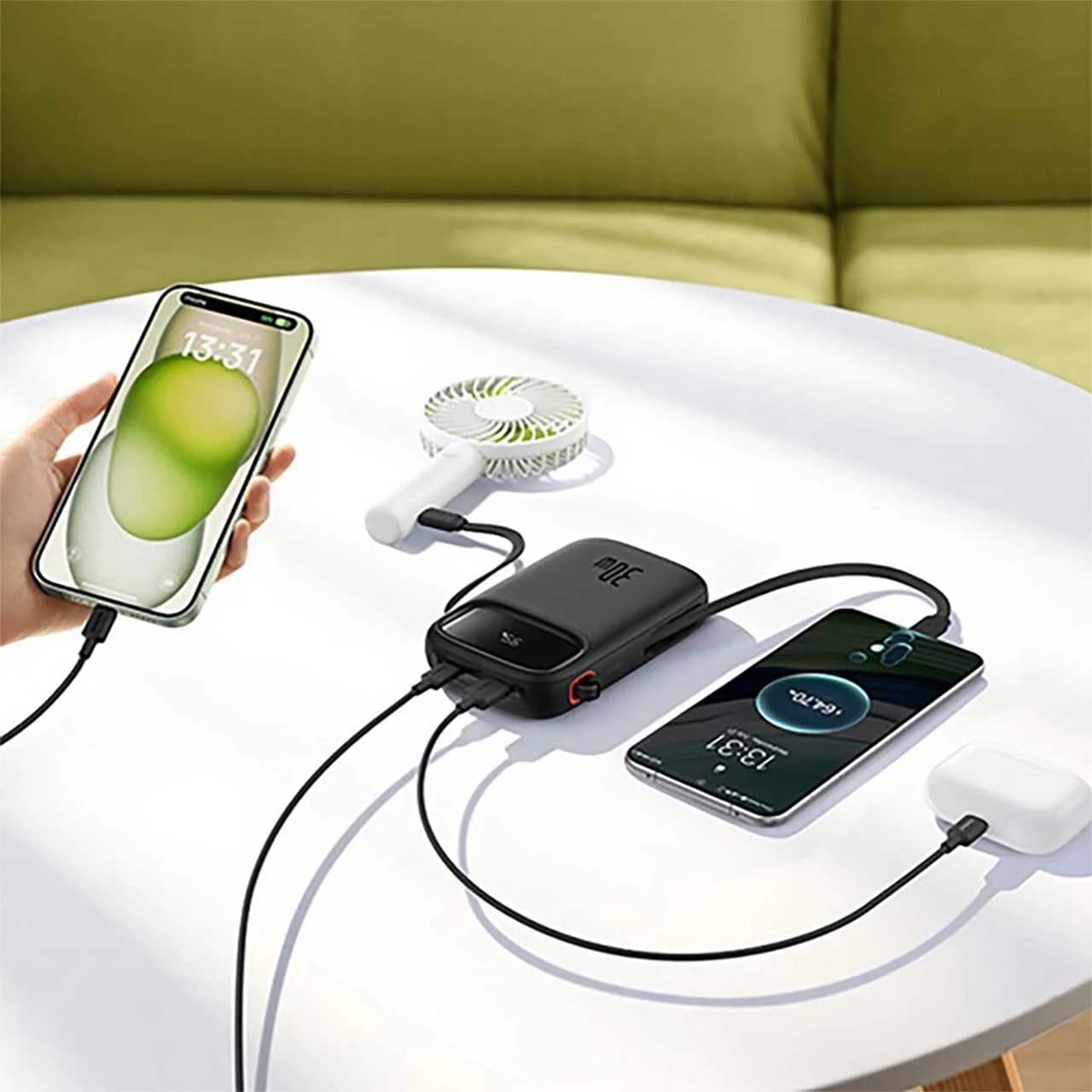پاوربانک Baseus 30W 10000mAh مدل Qpow 2 — تصویر ۴