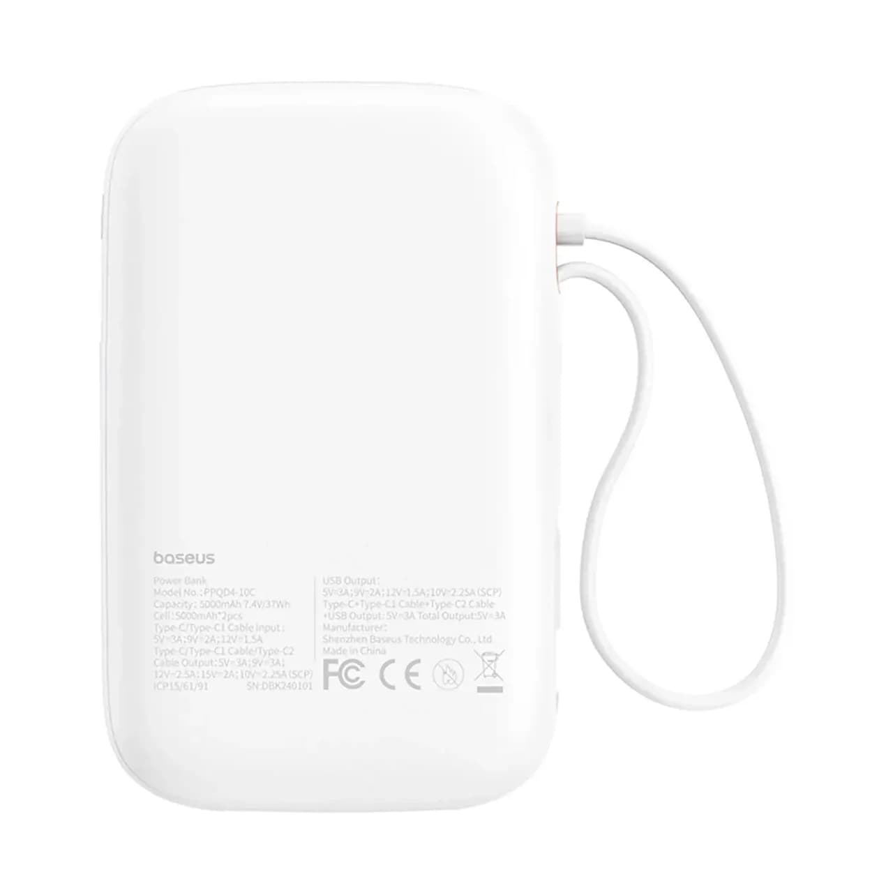 پاوربانک Baseus 30W 10000mAh مدل Qpow 2 — تصویر ۶