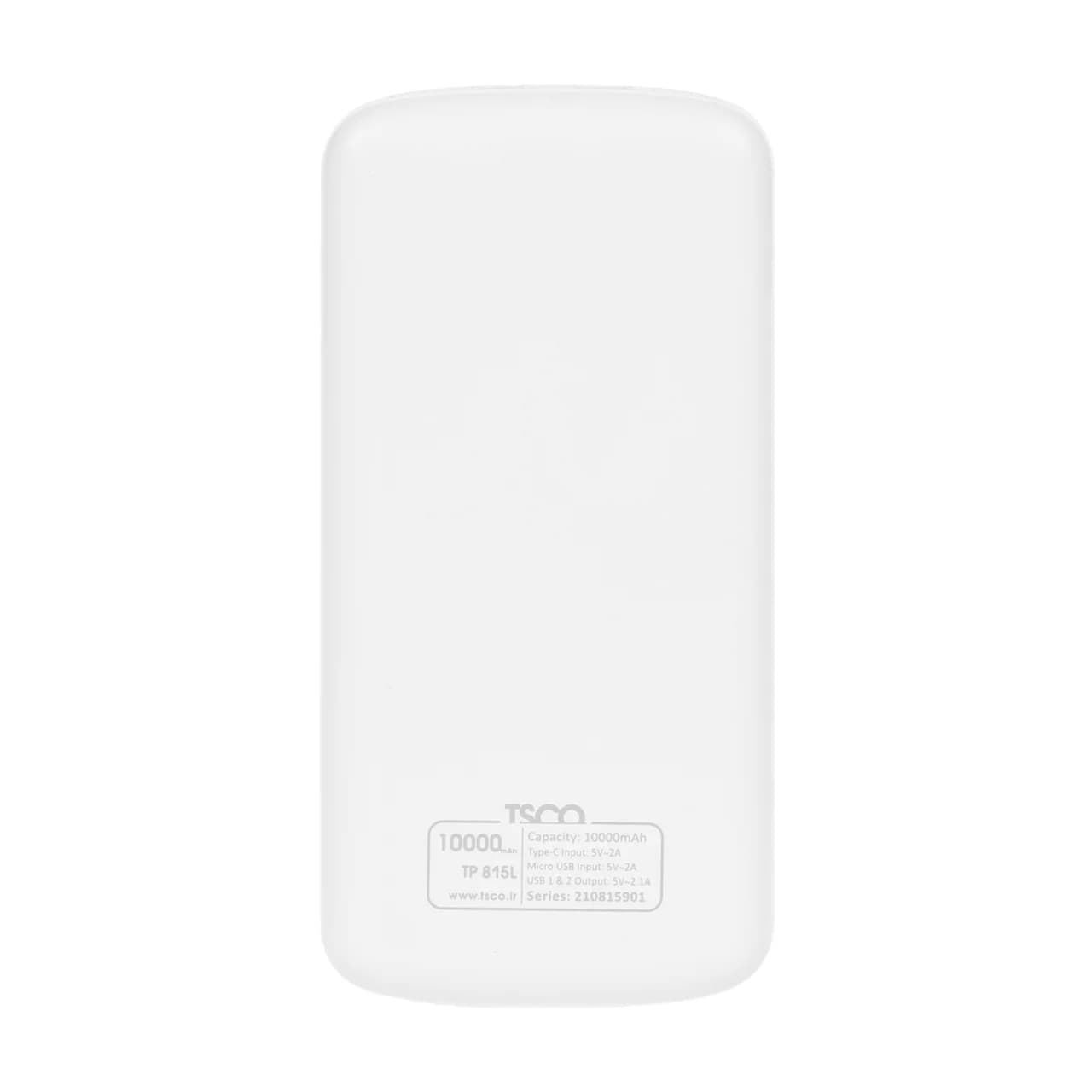 پاوربانک TSCO 10W 10000mAh مدل TP 815L — تصویر ۴