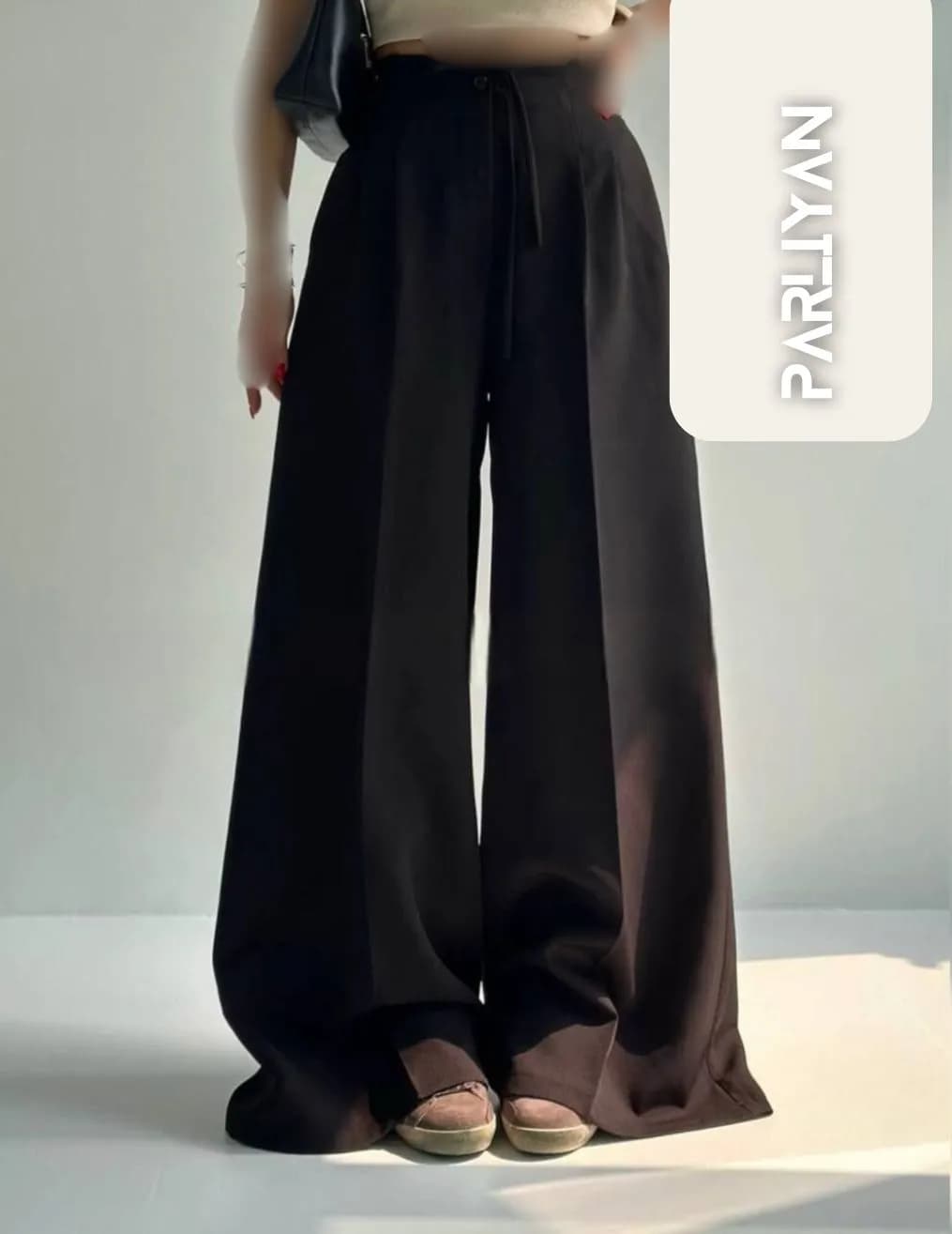 شلوار بگ بندی زنانه پارلین | PA1820259 — تصویر ۵