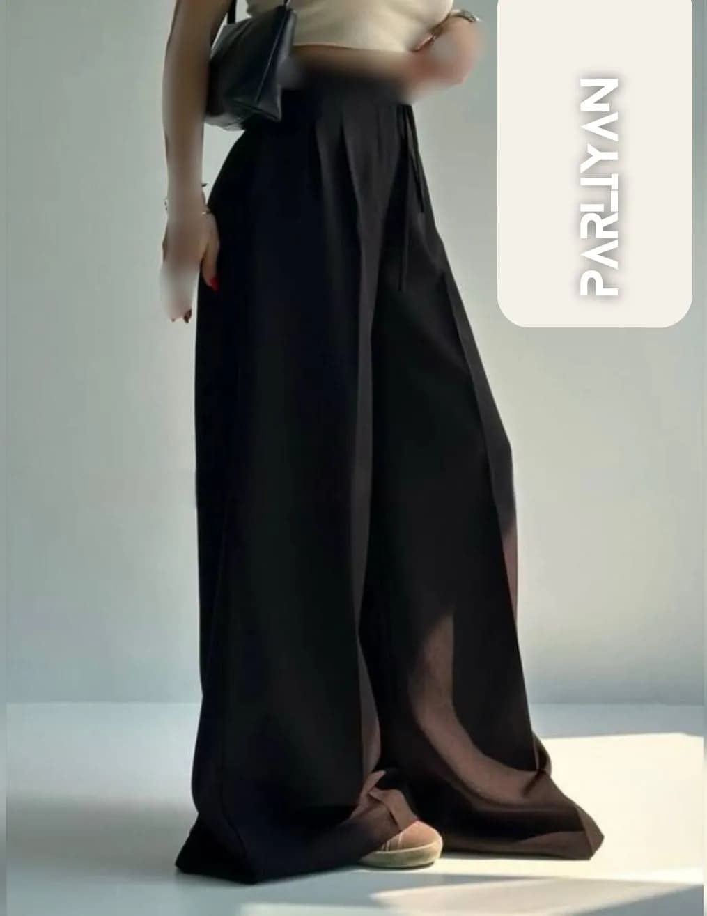 شلوار بگ بندی زنانه پارلین | PA1820259 — تصویر ۳