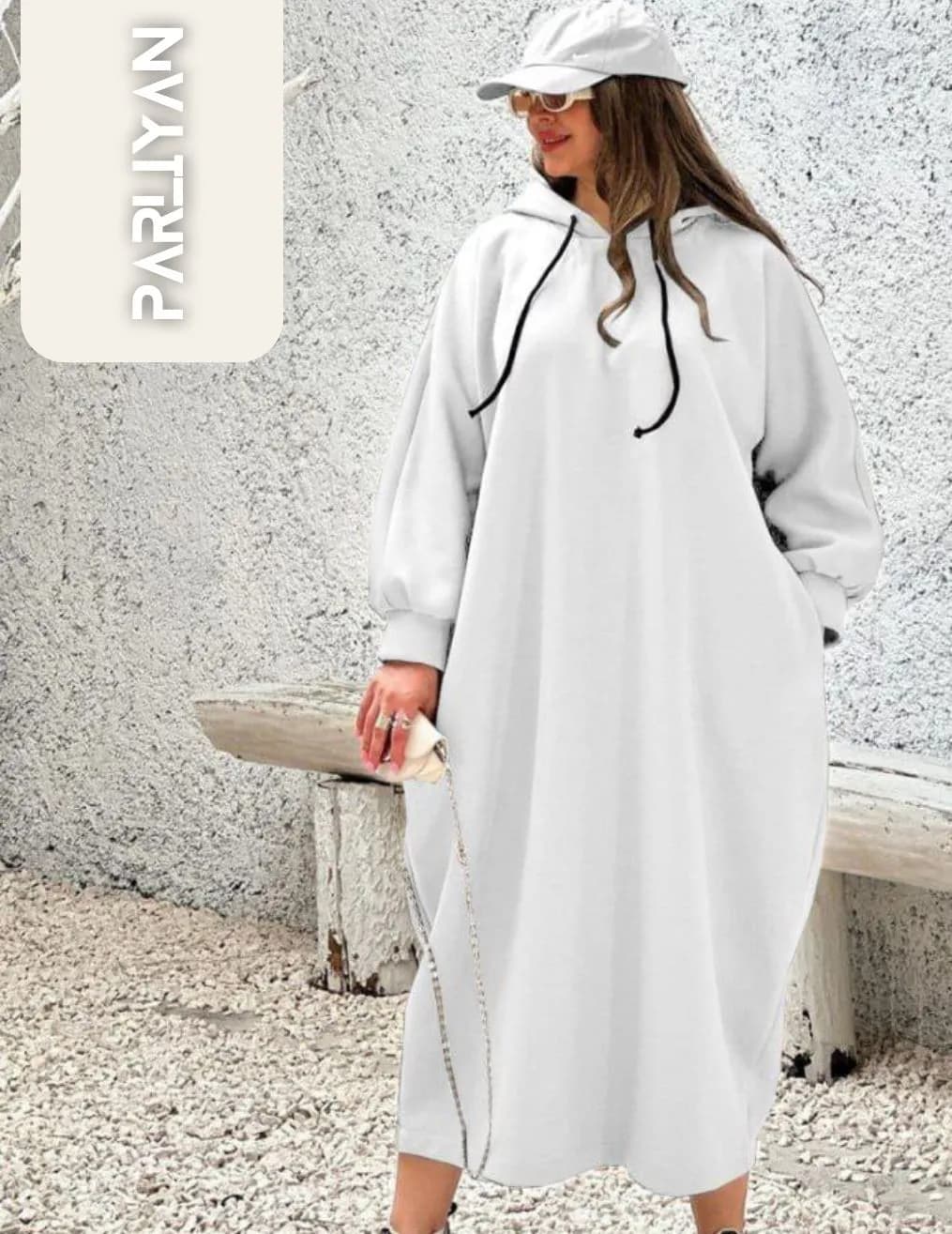 هودی لانگ کمر پانچی زنانه | PA60904