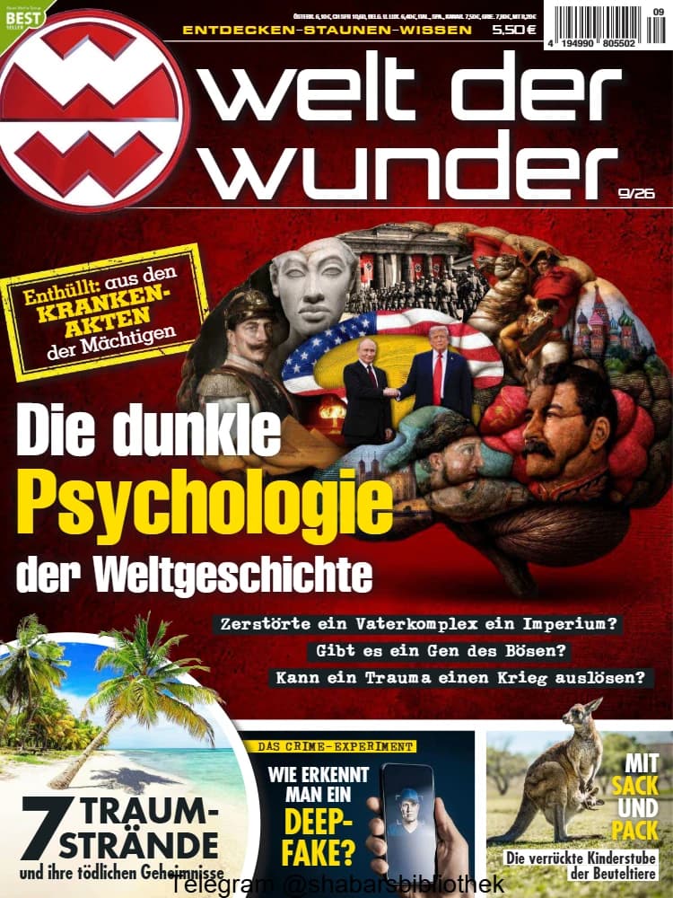 مجله Welt der Wunder (دنیای شگفتی‌ها) نسخه آلمانی PDF