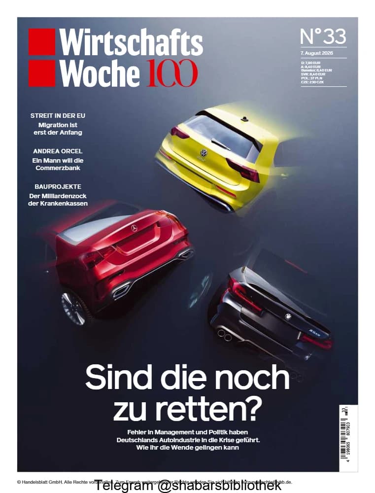 مجله 7august2026 WirtschaftsWoche (هفته اقتصادی) نسخه آلمانی PDF