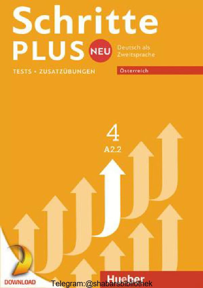 کتاب Schritte plus Neu 4 A2.2 (گام‌های جدید سطح A2.2) نسخه آلمانی PDF