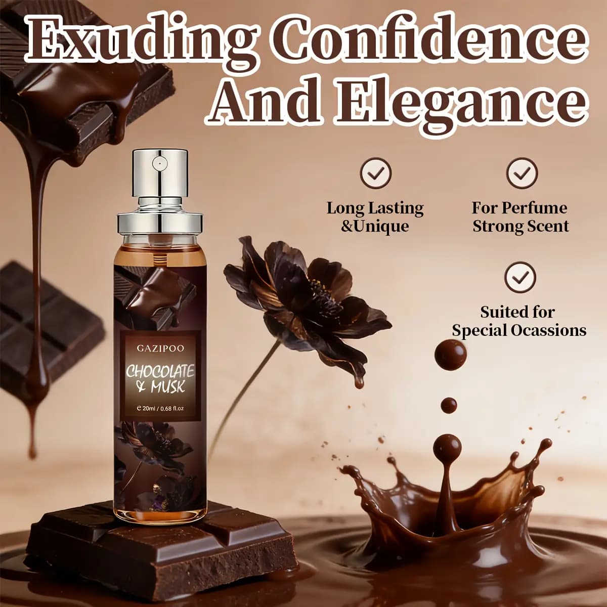 اسپری عطر زنانه چاکلت ماسک ۲۰ میلیلیتری — تصویر ۴
