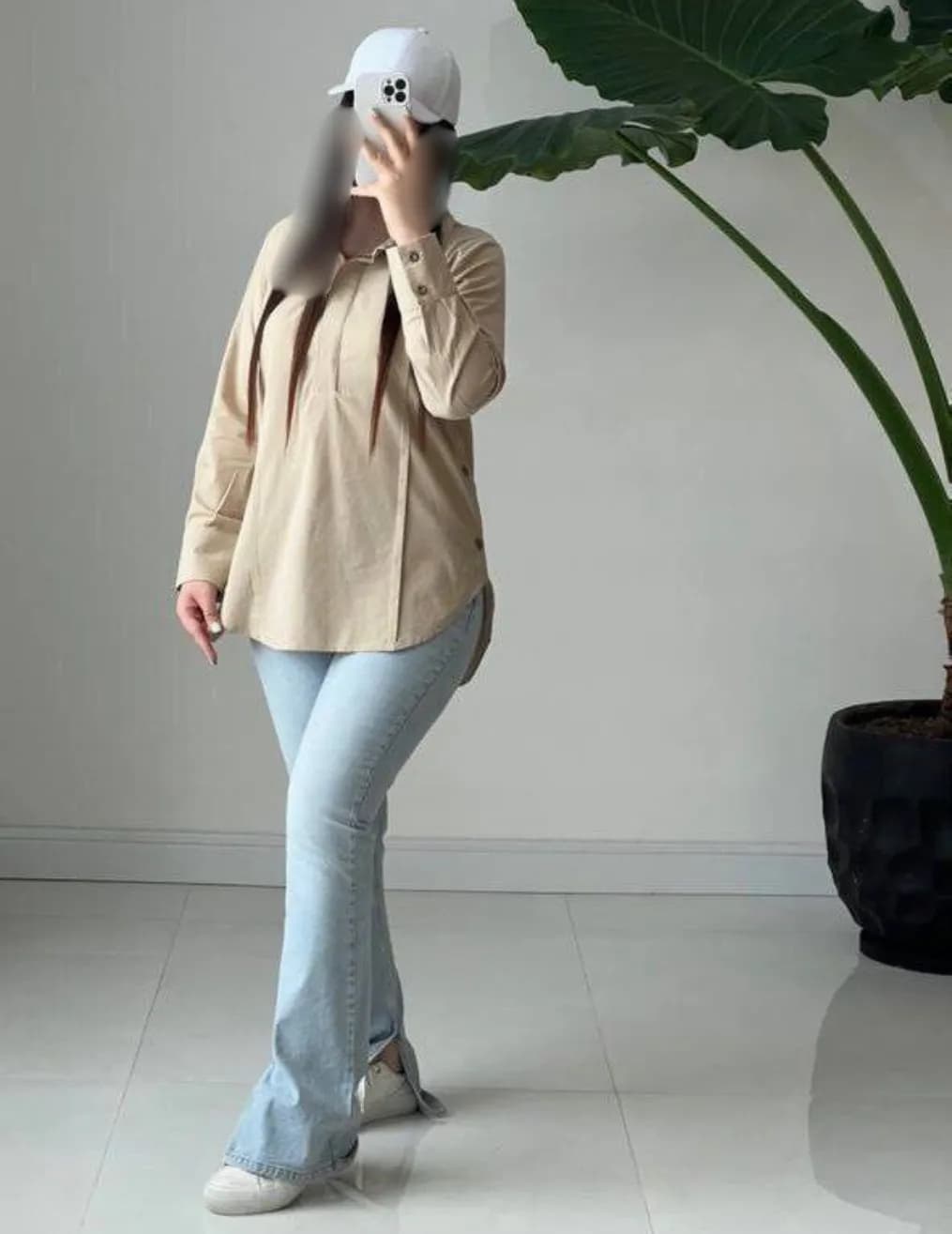 شومیز بقل دکمه زنانه pa-001