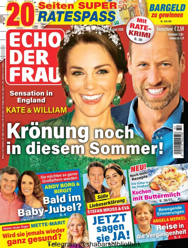 مجله Echo Der Frau auguest 2026(پژواک زن) نسخه آلمانی PDF