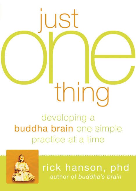 کتاب Just One Thing (فقط یک چیز: پرورش مغز بودایی با یک تمرین ساده در هر بار) نسخه انگلیسی PDF | ریک هانسون