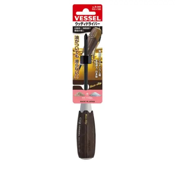 پیچ‌گوشتی ضدلغزش وسل Ph2*100 سری وود کمپو — تصویر ۲