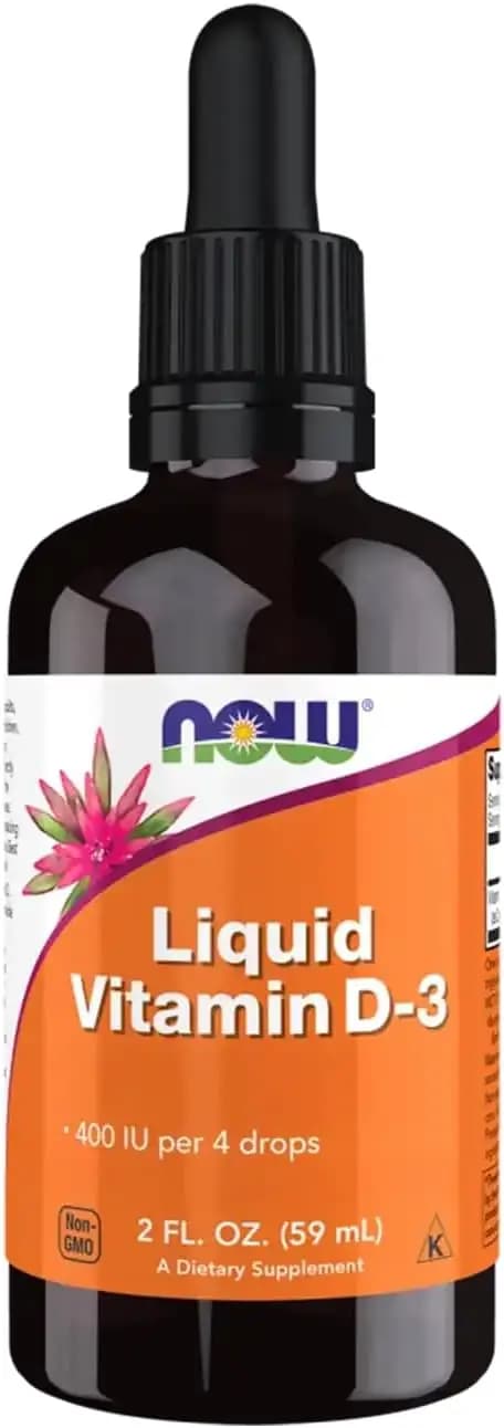 ویتامین D3 مایع 400 IU ناو فودز | NOW Foods
