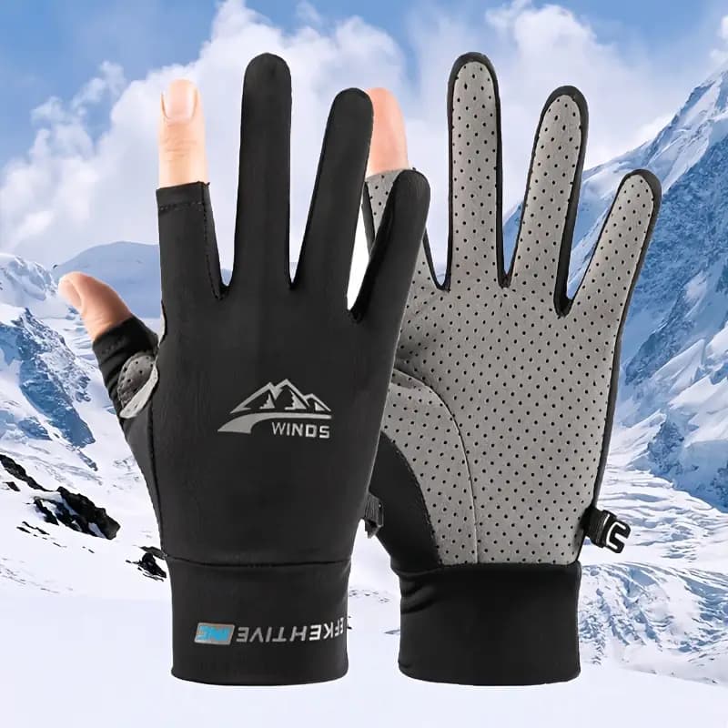 دستکش دوچرخه‌سواری مردانه ضدآفتاب دو انگشتی — تصویر ۲