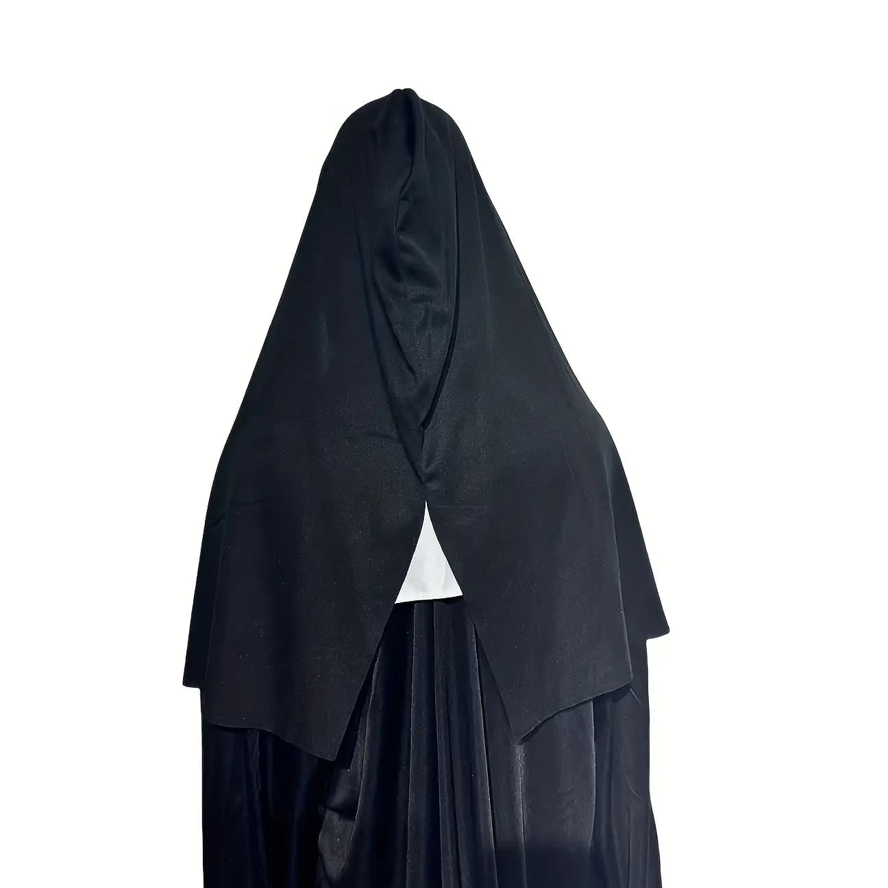 ماسک راهبه ترسناک هالووین از لاتکس مصنوعی — تصویر ۵