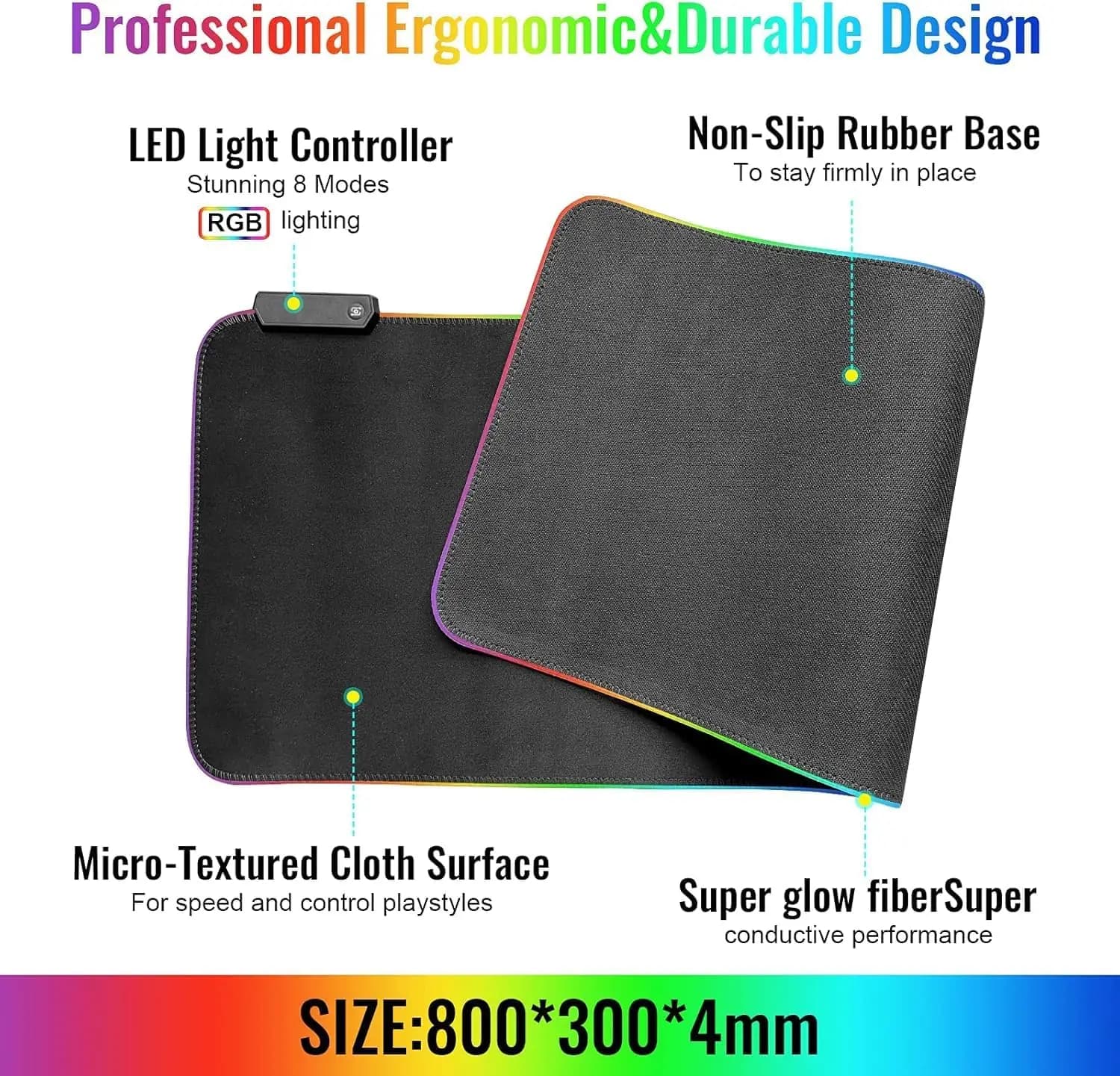 پد ماوس گیمینگ SKY-TOUCH RGB مدل 80×30 سانتی | SKY-TOUCH — تصویر ۴