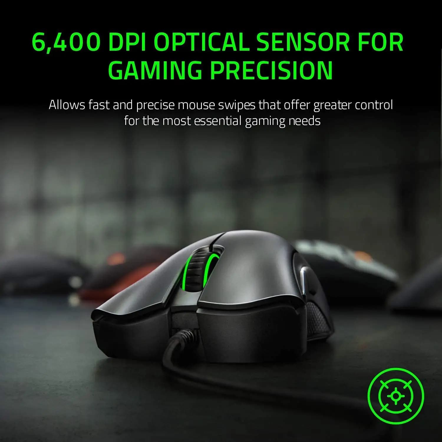 ماوس گیمینگ Razer DeathAdder Essential | سنسور نوری 6400DPI — تصویر ۳