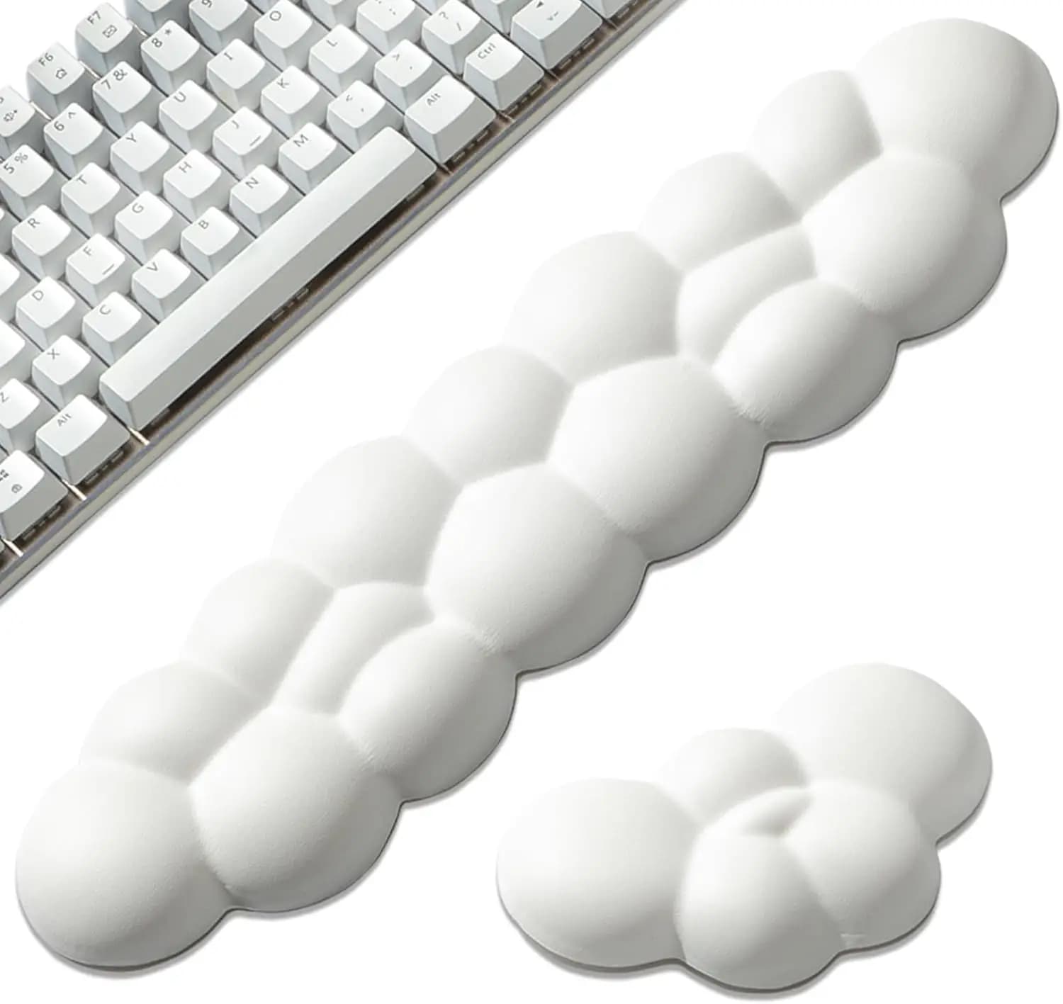 استند مچ کیبورد لئولی | Leolee مدل CD001 | ست Cloud Wrist Rest & Mouse — تصویر ۲