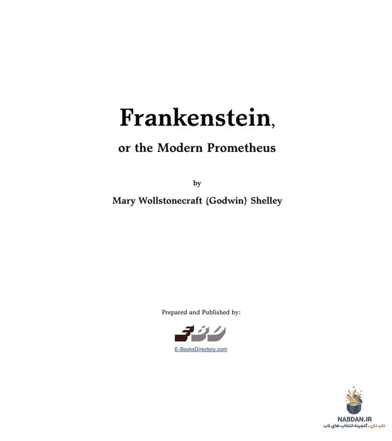 کتاب Frankenstein (فرانکنشتاین) نسخه انگلیسی PDF | مری شلی — تصویر ۴