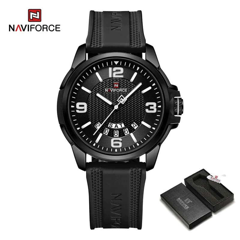 ساعت مردانه نیوی فورس Naviforce NF 9215 B/W/B