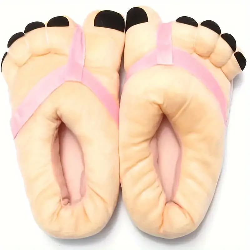دمپایی روفرشی فانتزی پنجه بزرگ طرح کارتونی گرم و راحت — تصویر ۴