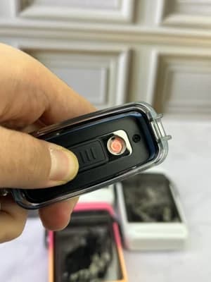 کیف سیگار شیشه ای فندک دار المنتی — تصویر ۳
