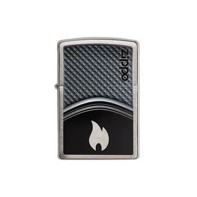 فندک برند زیپو اورجینال کد 200 CI405457 METALLIC CURE WITH FL — تصویر ۲