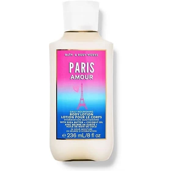 لوسیون بدن بث اند بادی وورکس Bath and Body Works رایحه Paris Amour حجم 236 میل — تصویر ۲