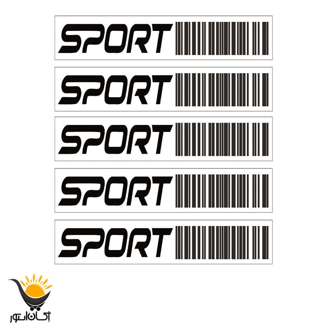 برچسب بدنه خودرو طرح لچکی مدل SPORT