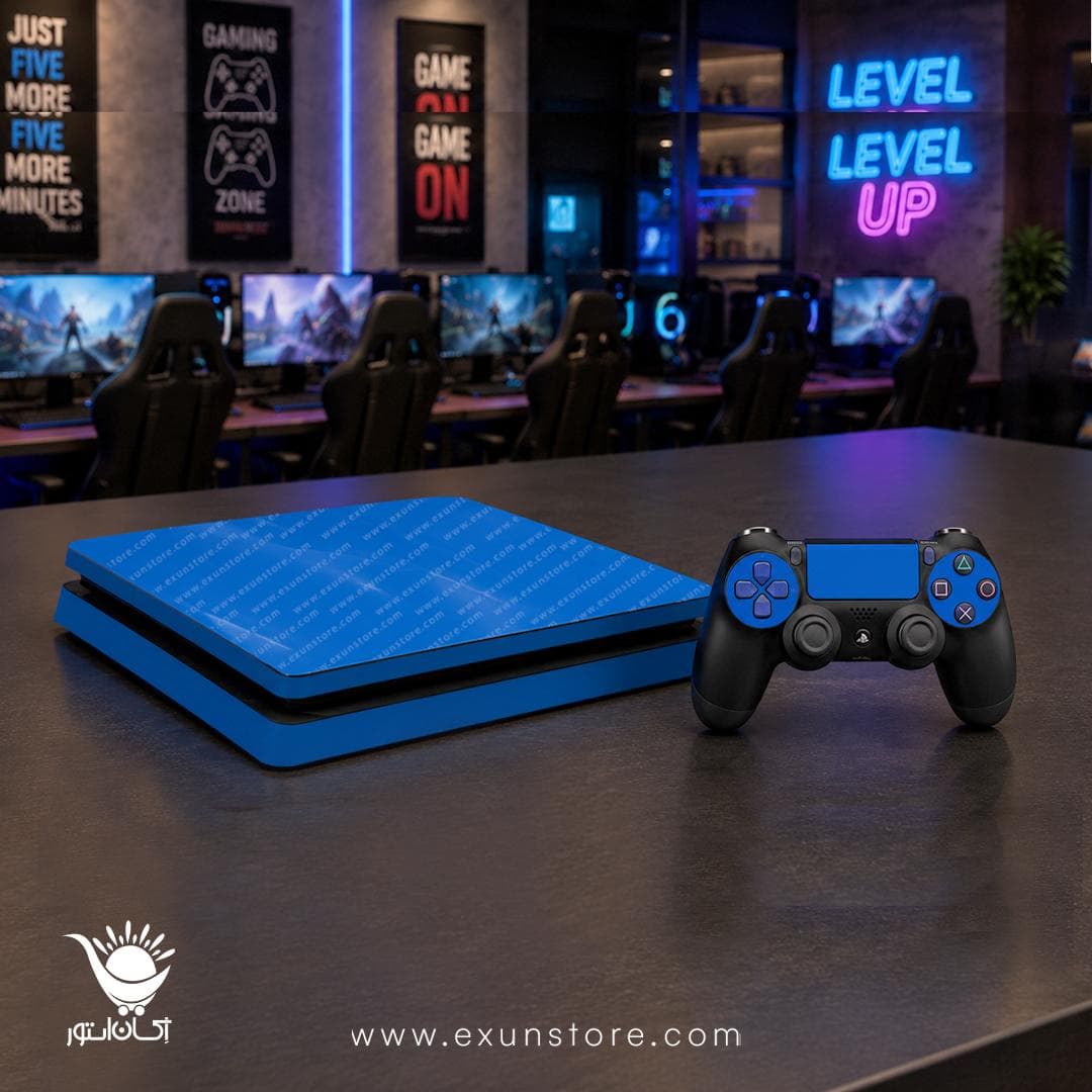برچسب کنسول بازی پلی استیشن 4 slim مدل Dark blue — تصویر ۳