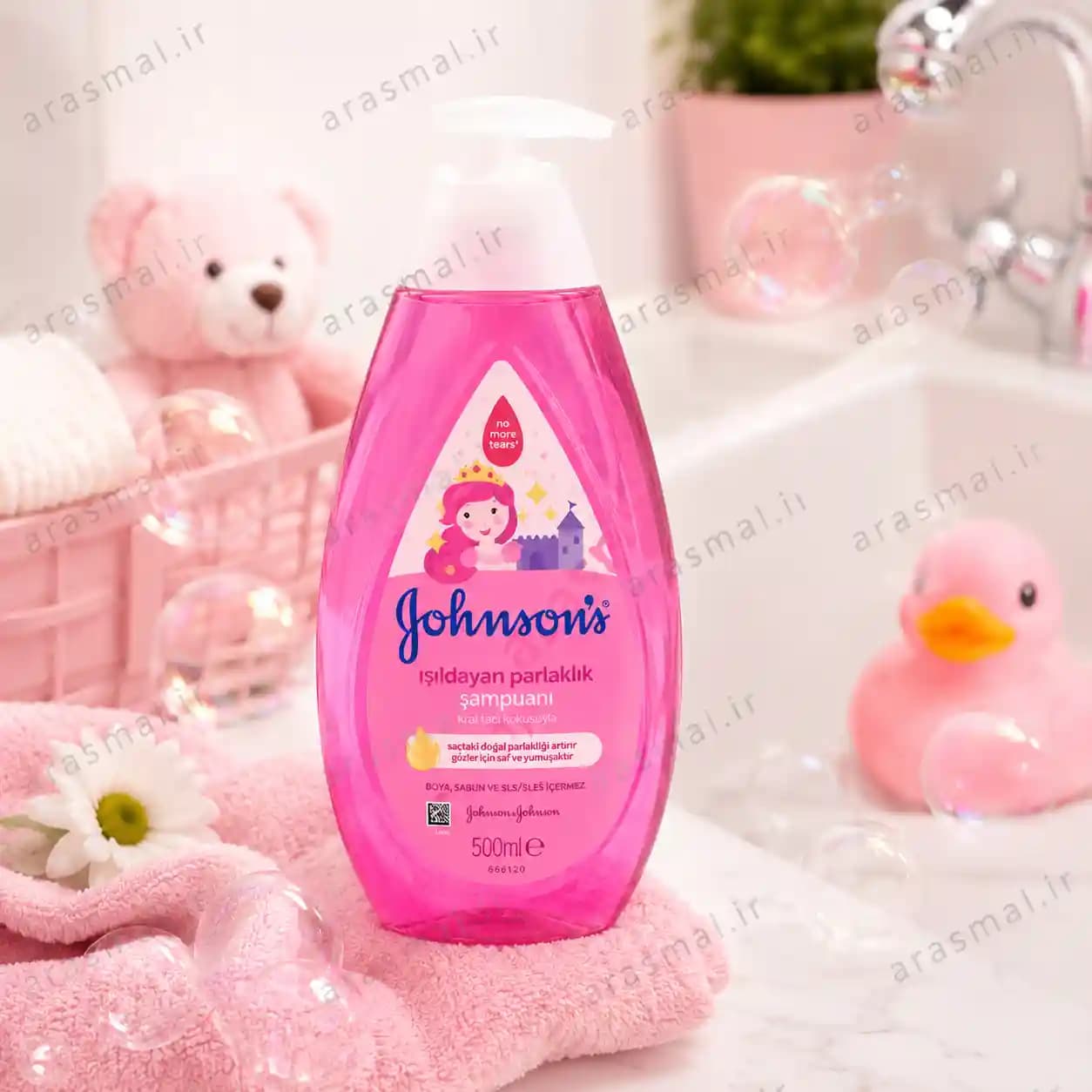 شامپو کودک جانسون صورتی مدل Johnson’s Kids Shampoo حجم 750 میلی‌لیتر — تصویر ۳