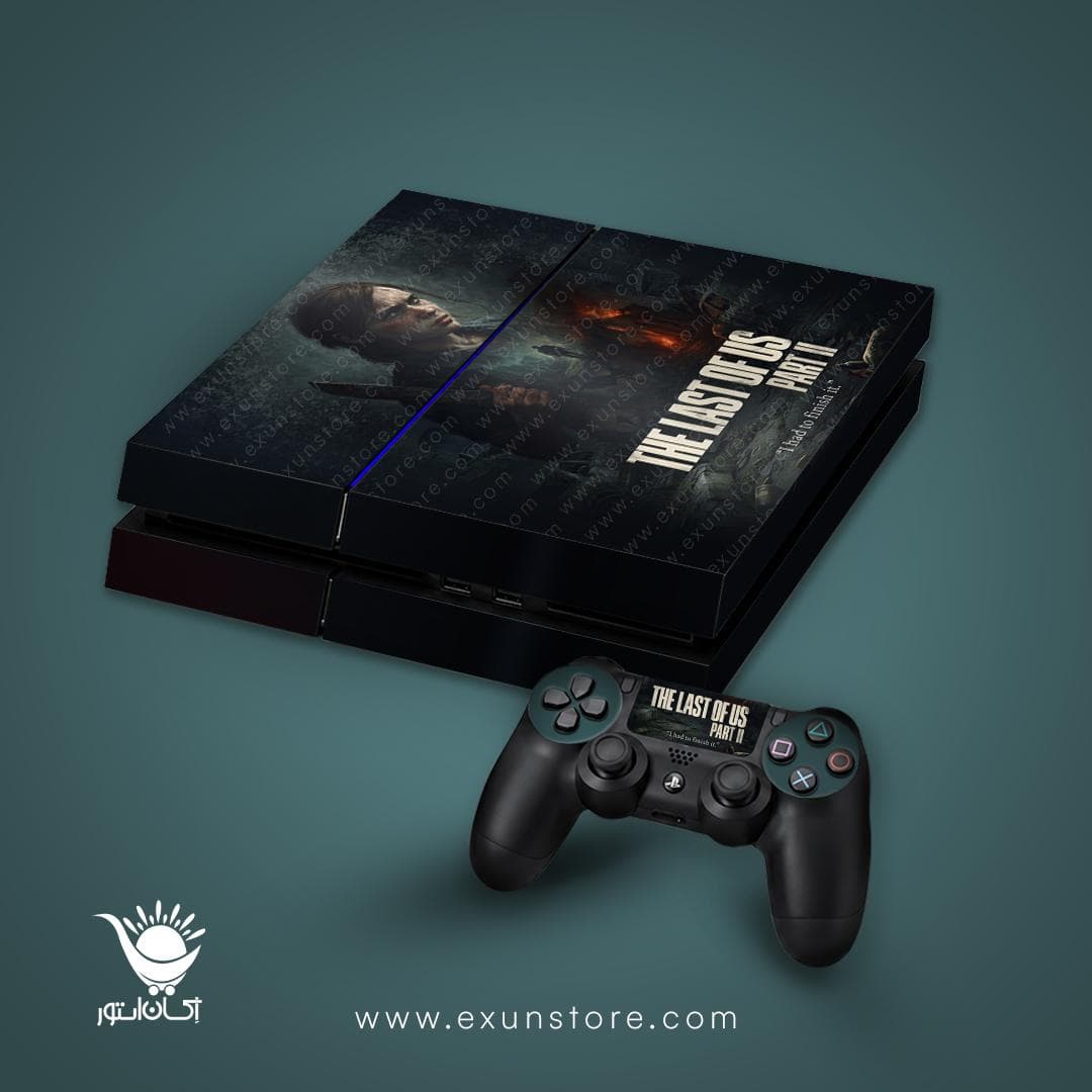 برچسب کنسول بازی پلی استیشن 4 FAT مدل THE LAST OF US