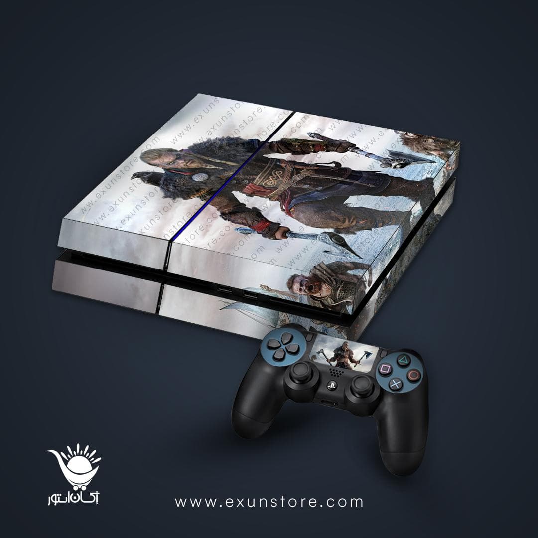 برچسب کنسول بازی پلی استیشن 4 FAT مدل god of war