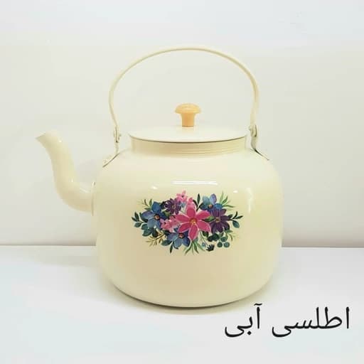 کتری روحی | 5 لیتر | طرح دار | رنگ کوره ثابت نسوز | آهنربا نگیر | برند یکتا باش| مدل YEKTABASH H052