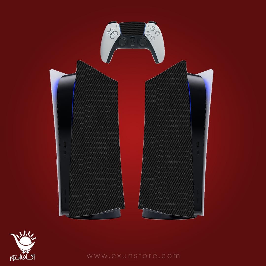 برچسب کنسول بازی پلی استیشن ۵ Carbon