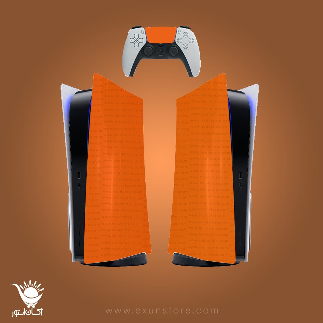 برچسب کنسول بازی پلی استیشن ۵ Orange