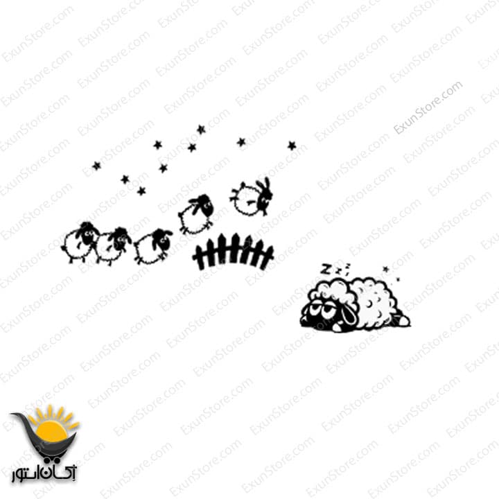برچسب بدنه موتور سیکلت طرح بره های ناقلا — تصویر ۳