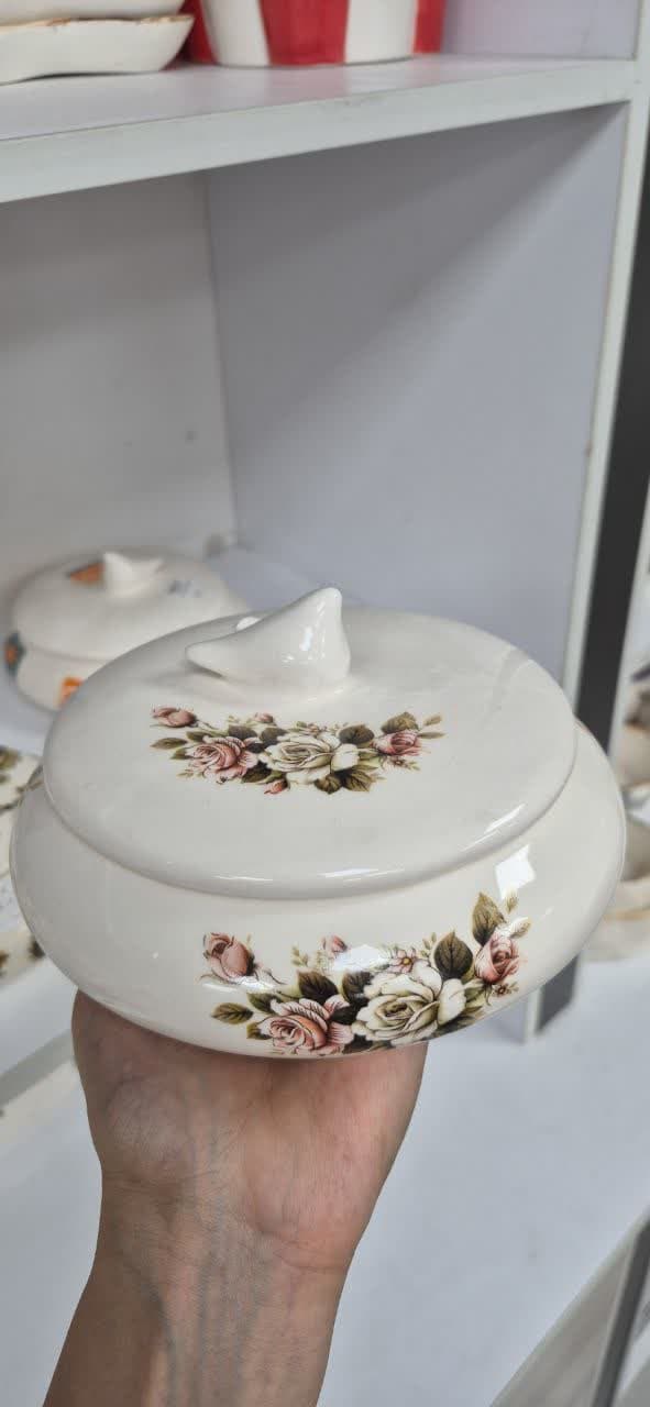 شکلات خوری سرامیک طرح گل — تصویر ۳