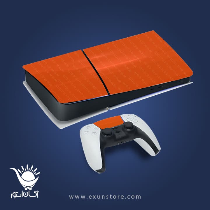 برچسب کنسول بازی پلی استیشن 5 اسلیم Orange — تصویر ۲