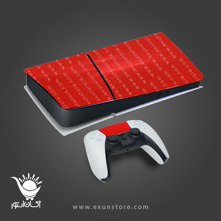 برچسب کنسول بازی پلی استیشن 5 اسلیم Red