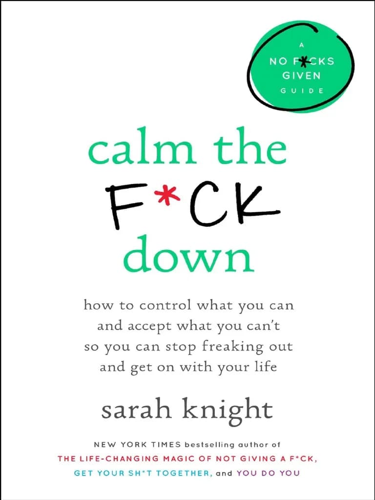 کتاب Calm the Fuck Down (خونسرد باش) نسخه انگلیسی PDF | سارا نایت
