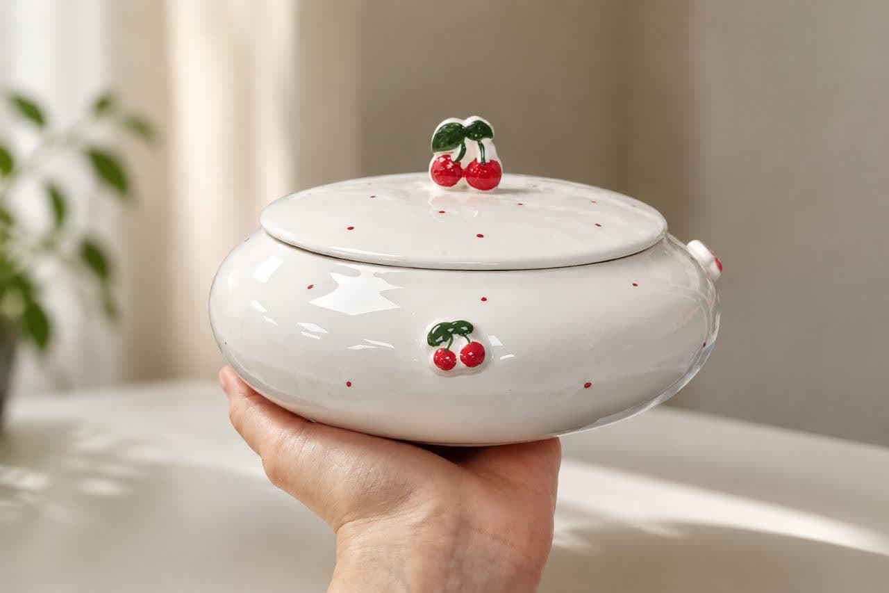 شکلات خوری سرامیک برجسته گیلاس