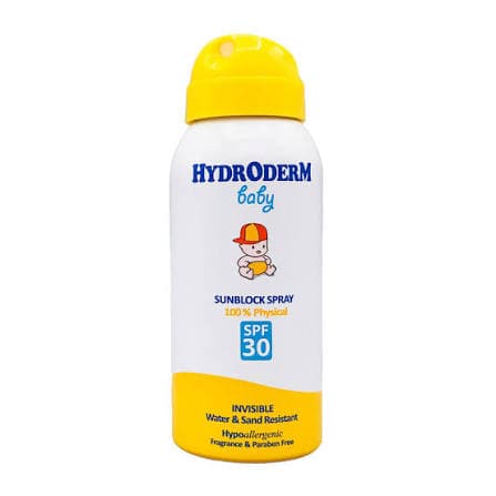 اسپری ضدآفتاب کودک هیدرودرم مدل SPF30 حجم 100 میل