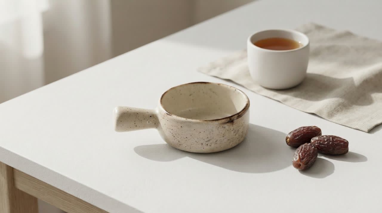 سس خوری سرامیک دسته دار روستیک — تصویر ۳