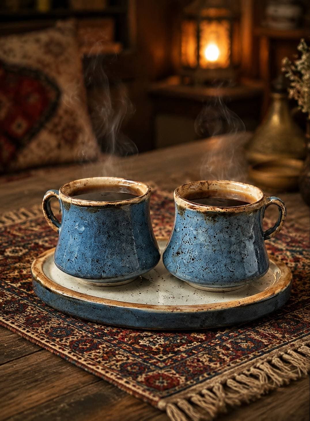 قهوه خوری دو نفره سرامیک روستیک