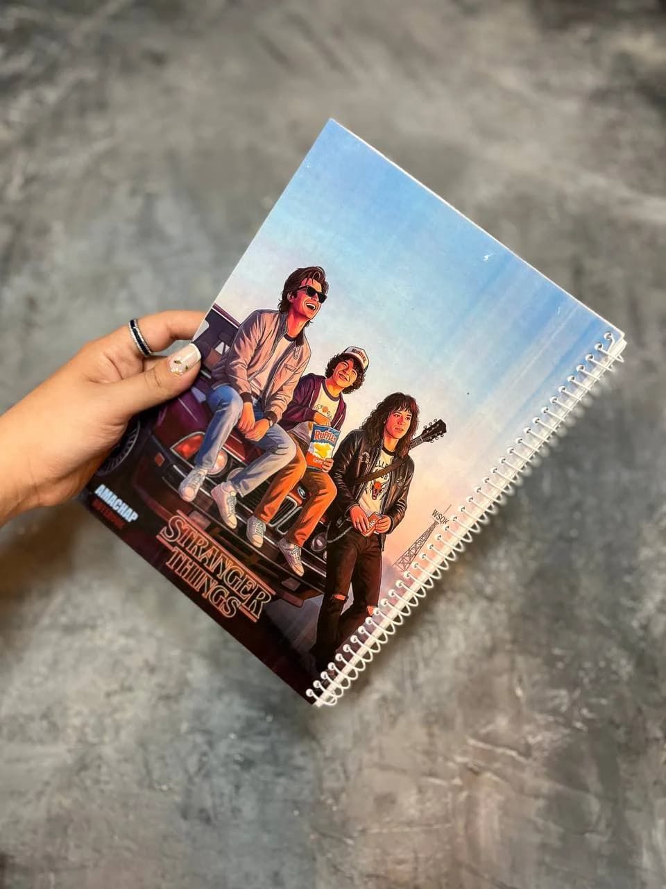 دفتر مشق ۵۰ برگ طرح Stranger Things Sky
