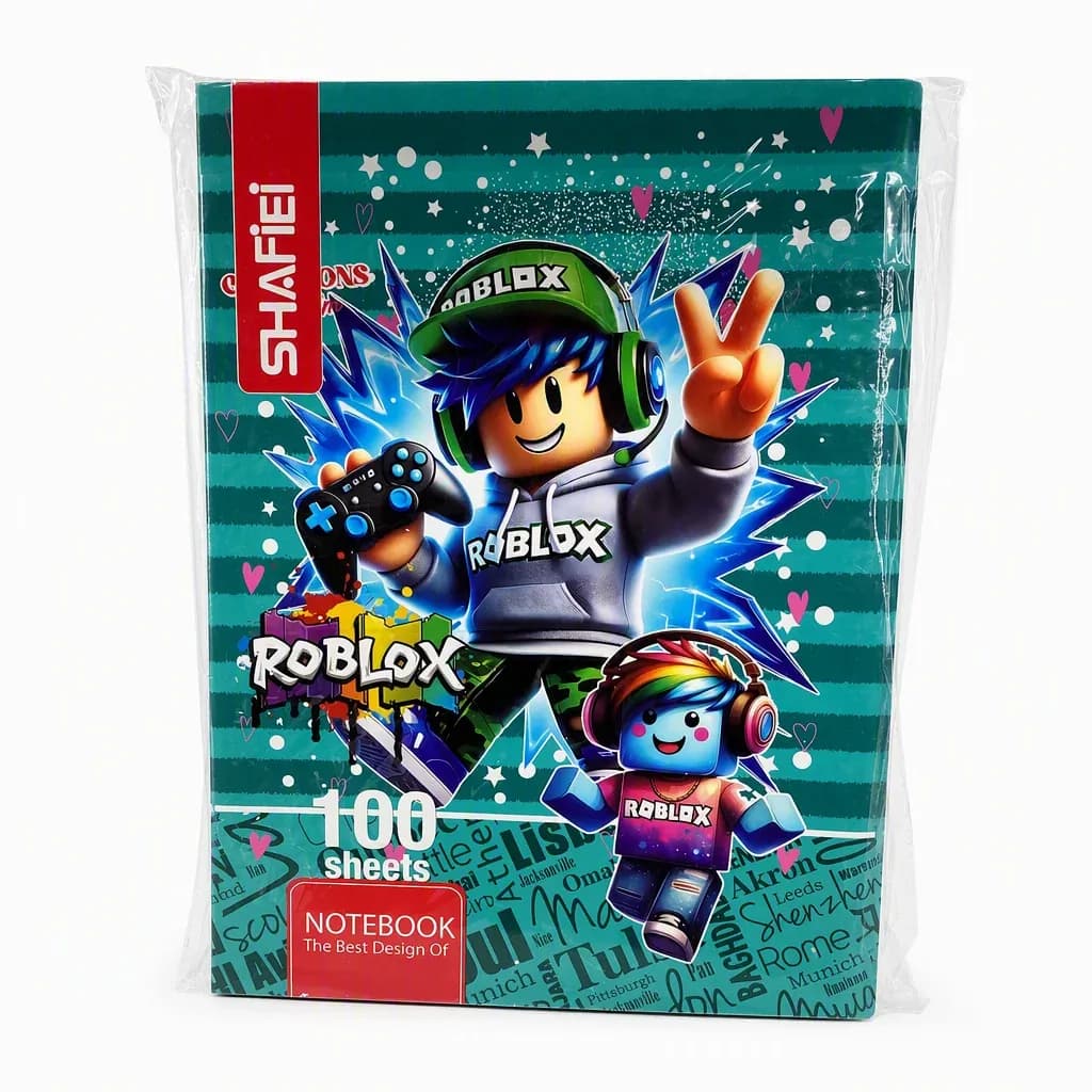 دفتر کلاسوری ۱۰۰ برگ برند شفیعی طرح ROBLOX